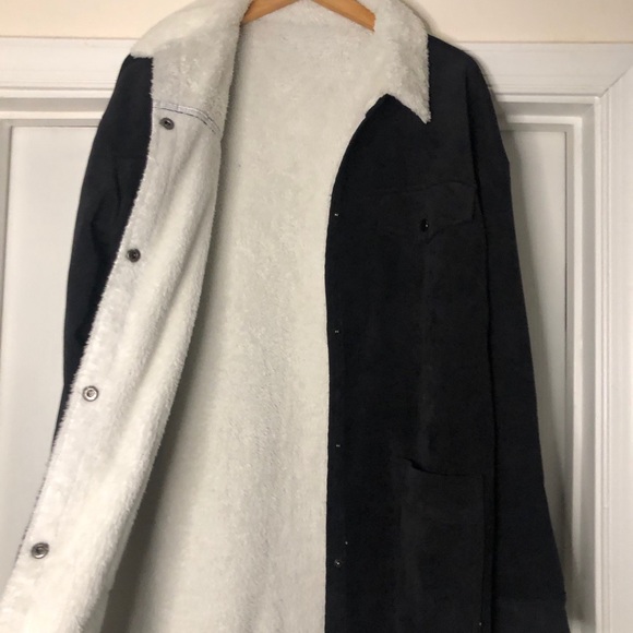 Corduroy Teddy Lined Coat - Picture 3 of 3